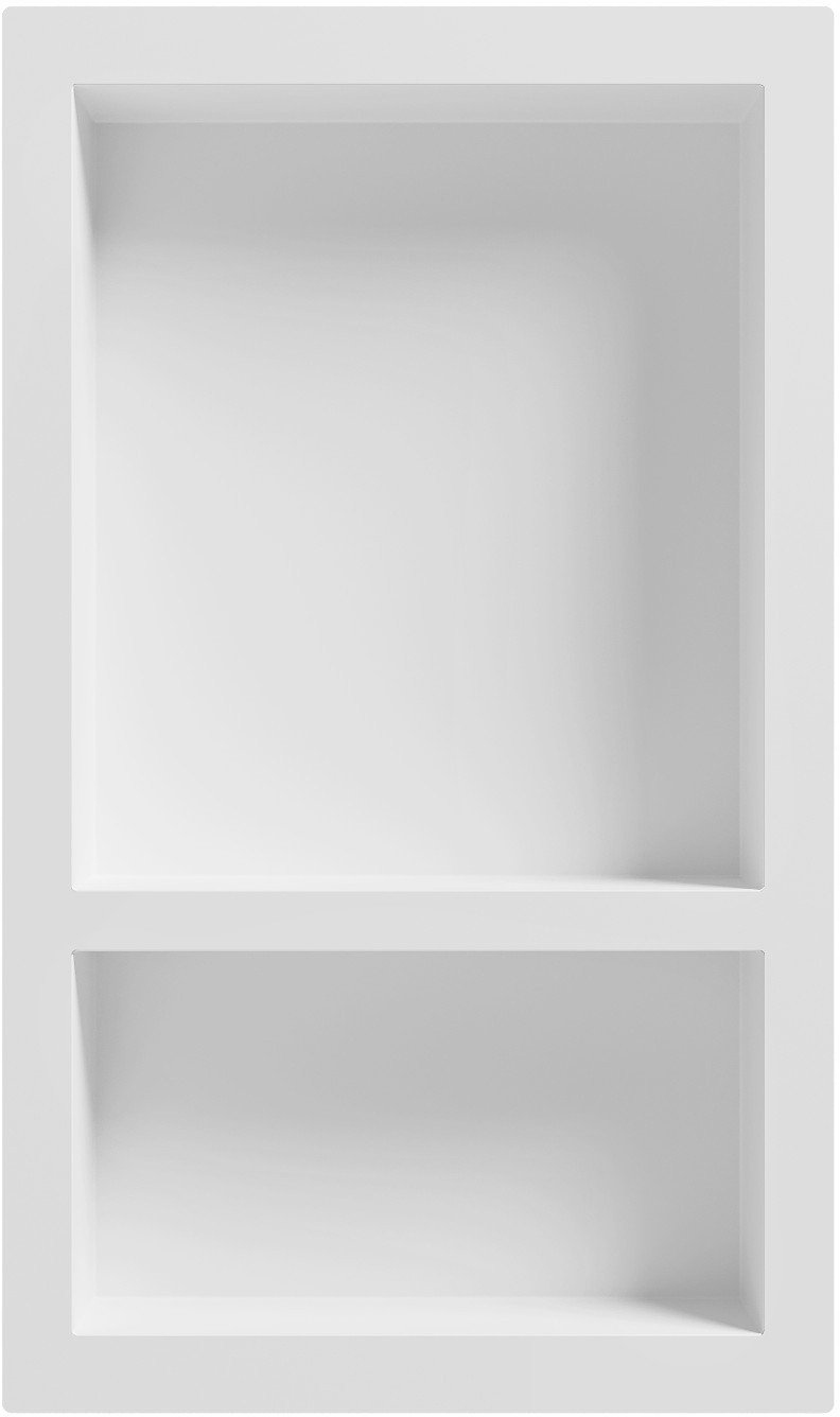 Mexen X-Wall-S vstavaná biela polička 68,6x40,7 cm s prírubou