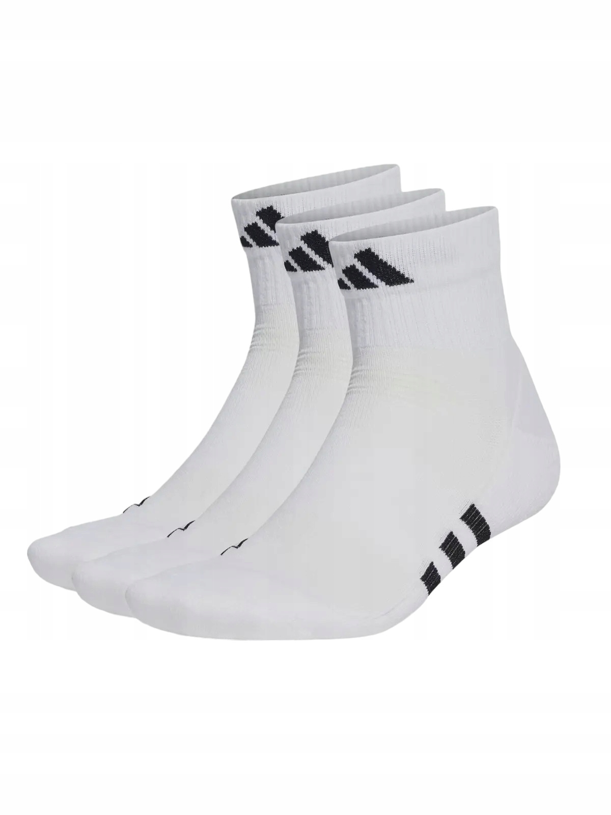 SKARPETY MĘSKIE DO KOSTKI ADIDAS SPORTOWE UNISEX 40-42 BIAŁE 3PAK M