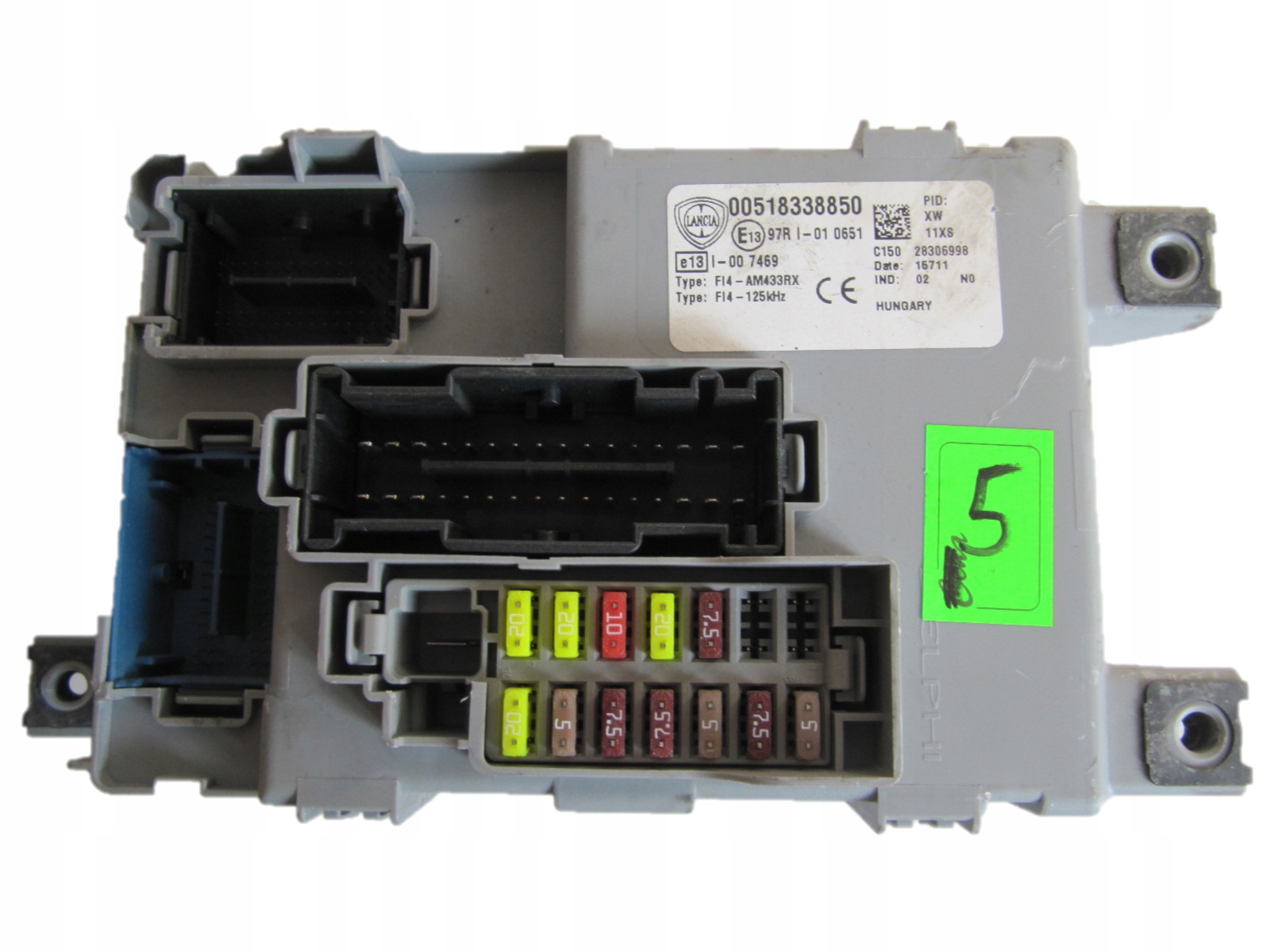 LANCIA YPSILON MODUŁ SKRZYNKA BODY BSI 00518338850