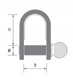 Szekla długa nierdzewna 8 mm Stan opakowania oryginalne