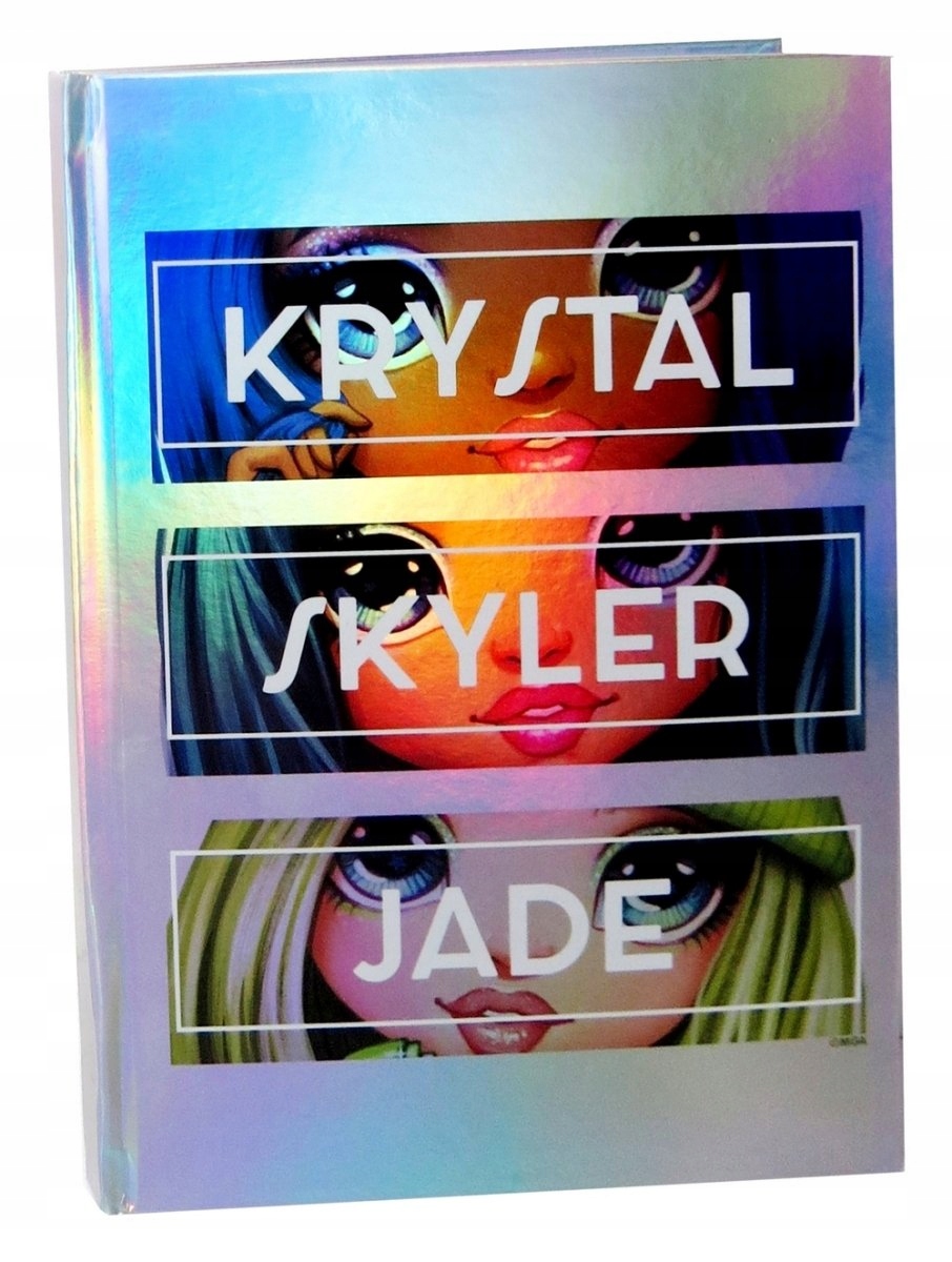 Rainbow High Pamiętnik notatnik A4 MGA z dodatkami Okładka twarda