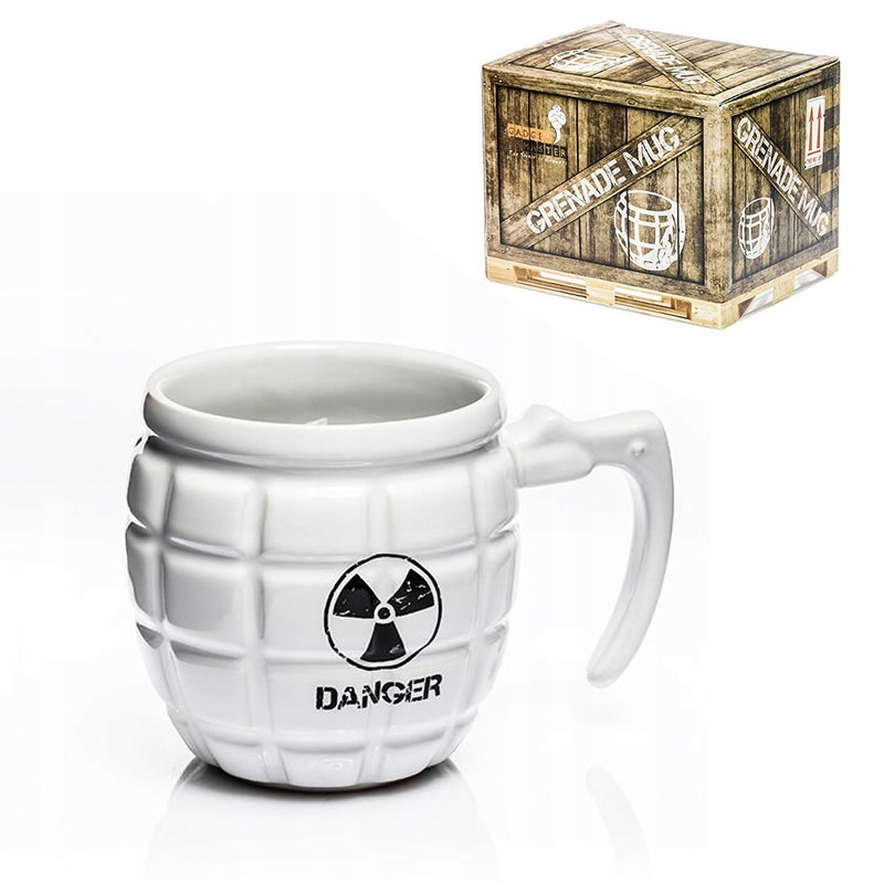 

Kubek Granat Danger Militarny biały duży