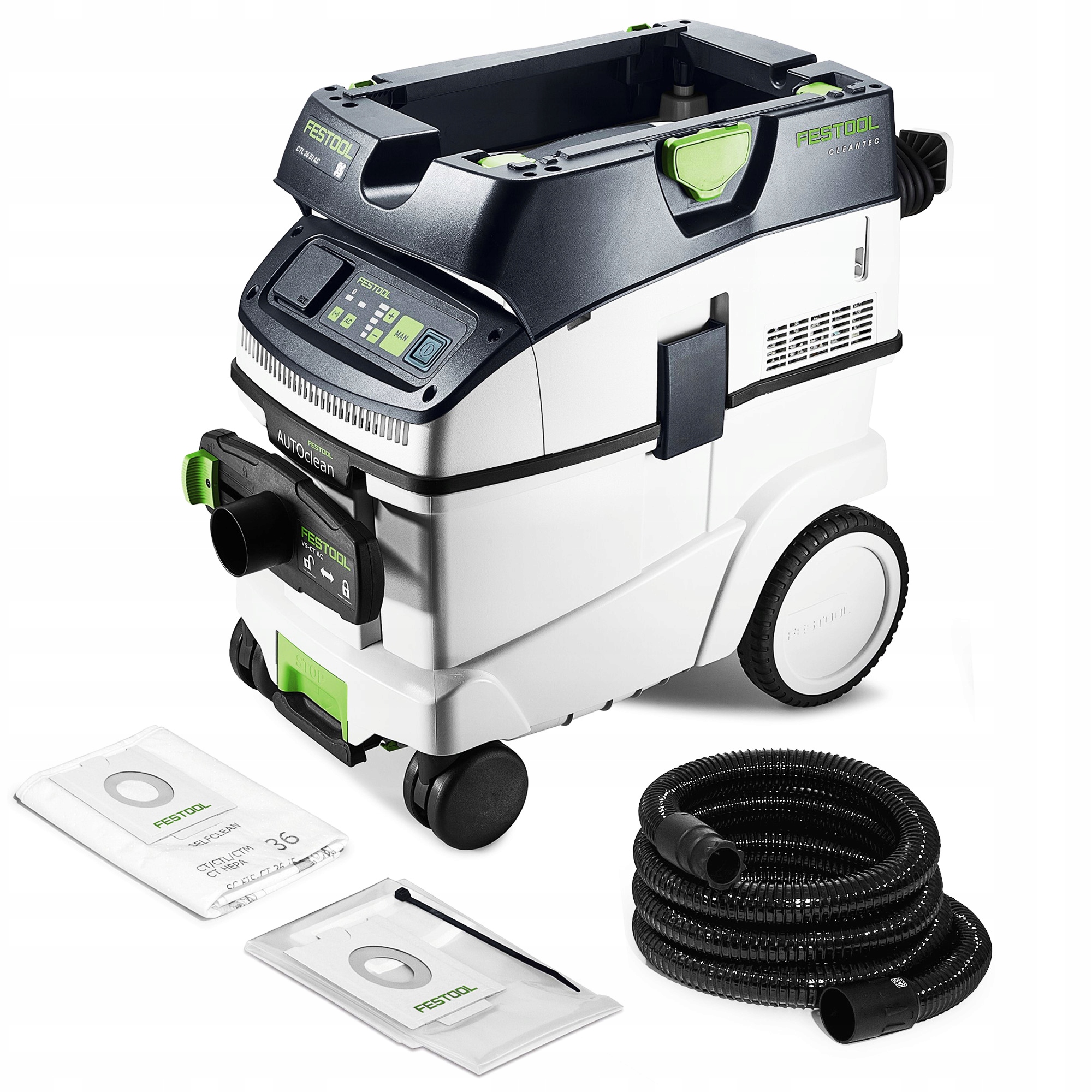 Mobilny odkurzacz Festool CTL 36 EI AC-LHS z panelami dotykowymi