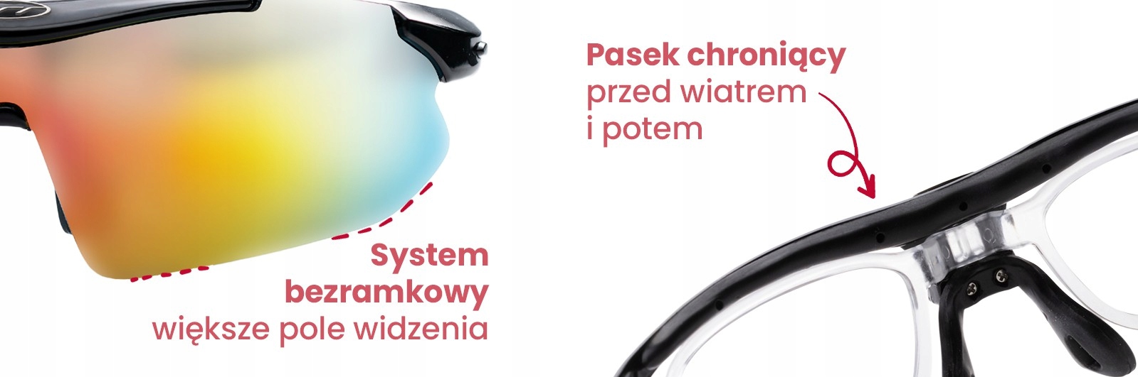 OKULARY ROWEROWE POLARYZACYJNE, UV400, 5 SZKIEŁ Model SP0868