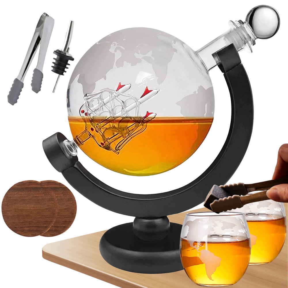 Karafa na whisky Globus Dárková Sada Premium Ideální pro narozeniny tatínka