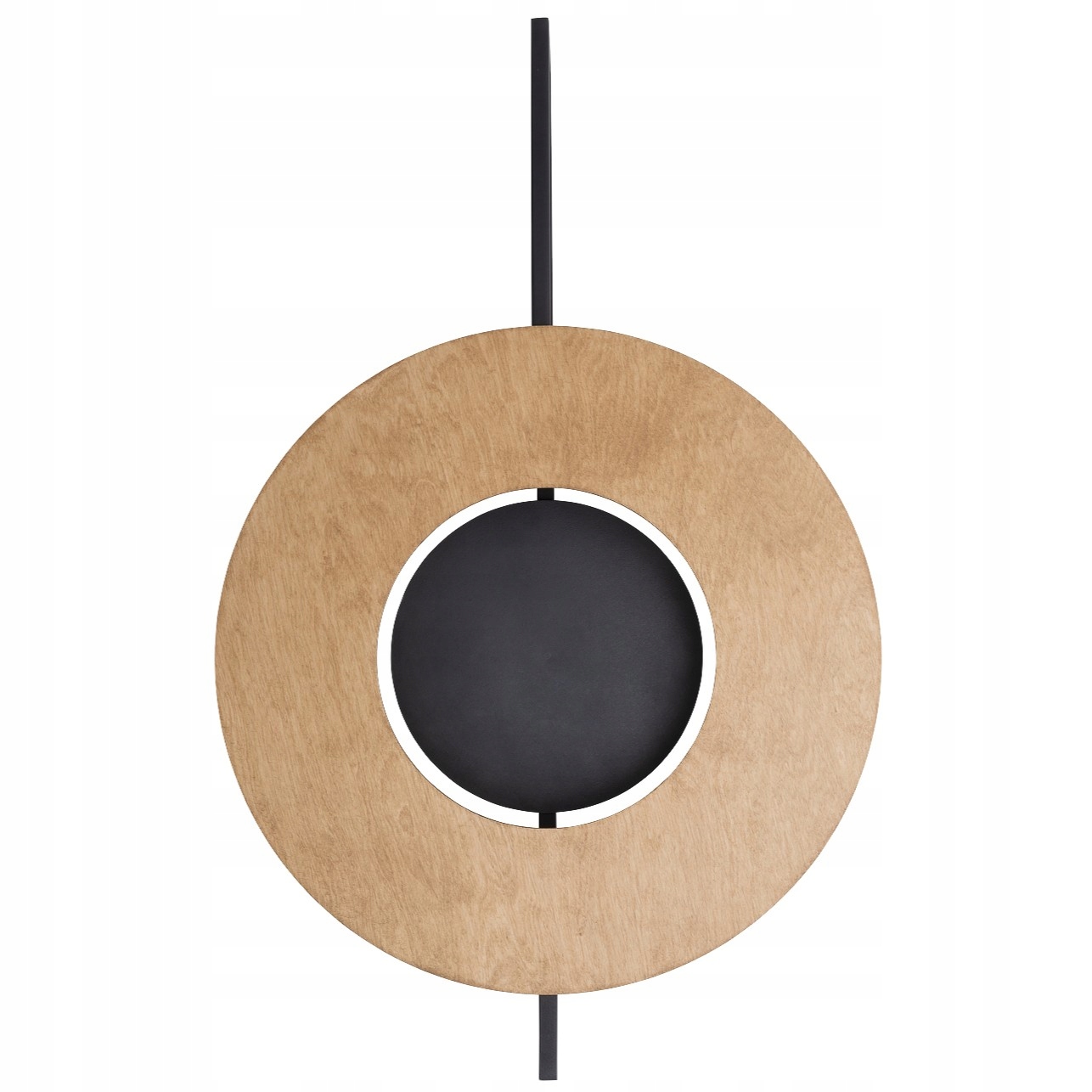 Lampa ścienna kinkiet drewniany czarny do salonu sypialni Sunset Natural A