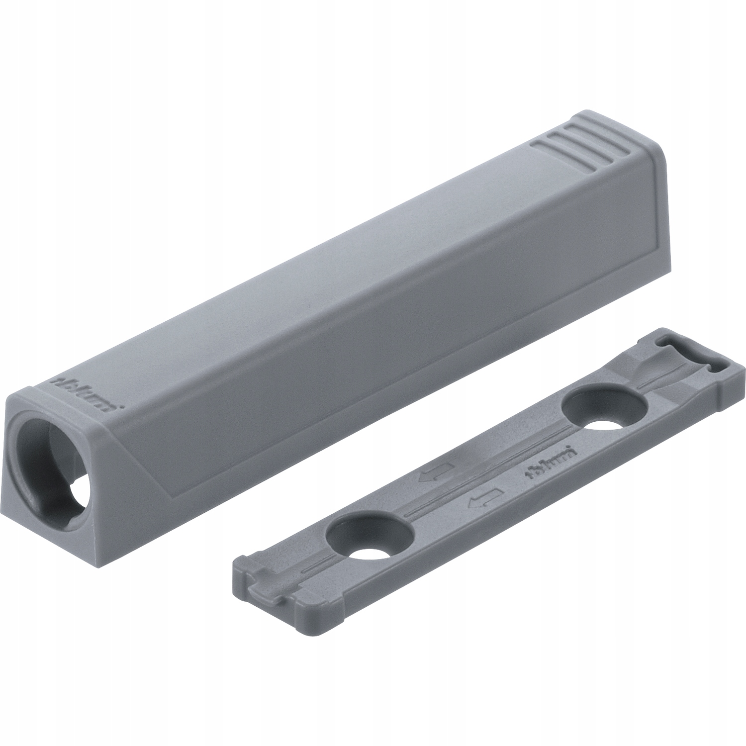 ADAPTER BLUM TIP-ON DŁUGI PROSTY SZARY 956A1201