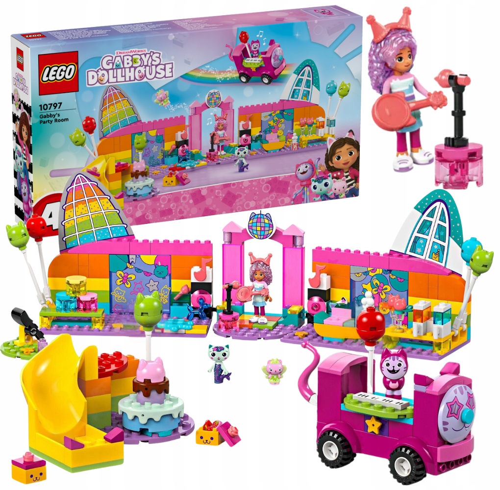 stavebnice Lego gábinin kouzelný domek Plesový sál Gabi 10797 – hračka pro děti od 4 let