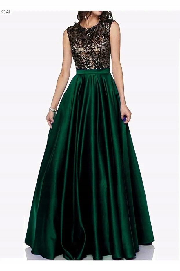 Dlouhá Lesklá Sukně V Elegantním Stylu, Velikost XL 5IA