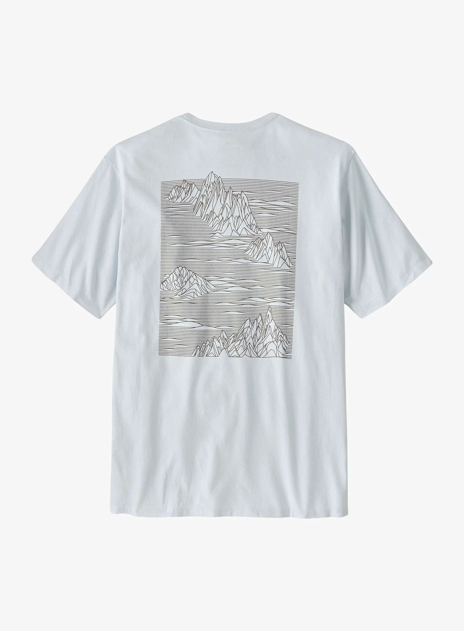 Tričko s potiskem Patagonia Strataspire Responsibili-Tee bílá S