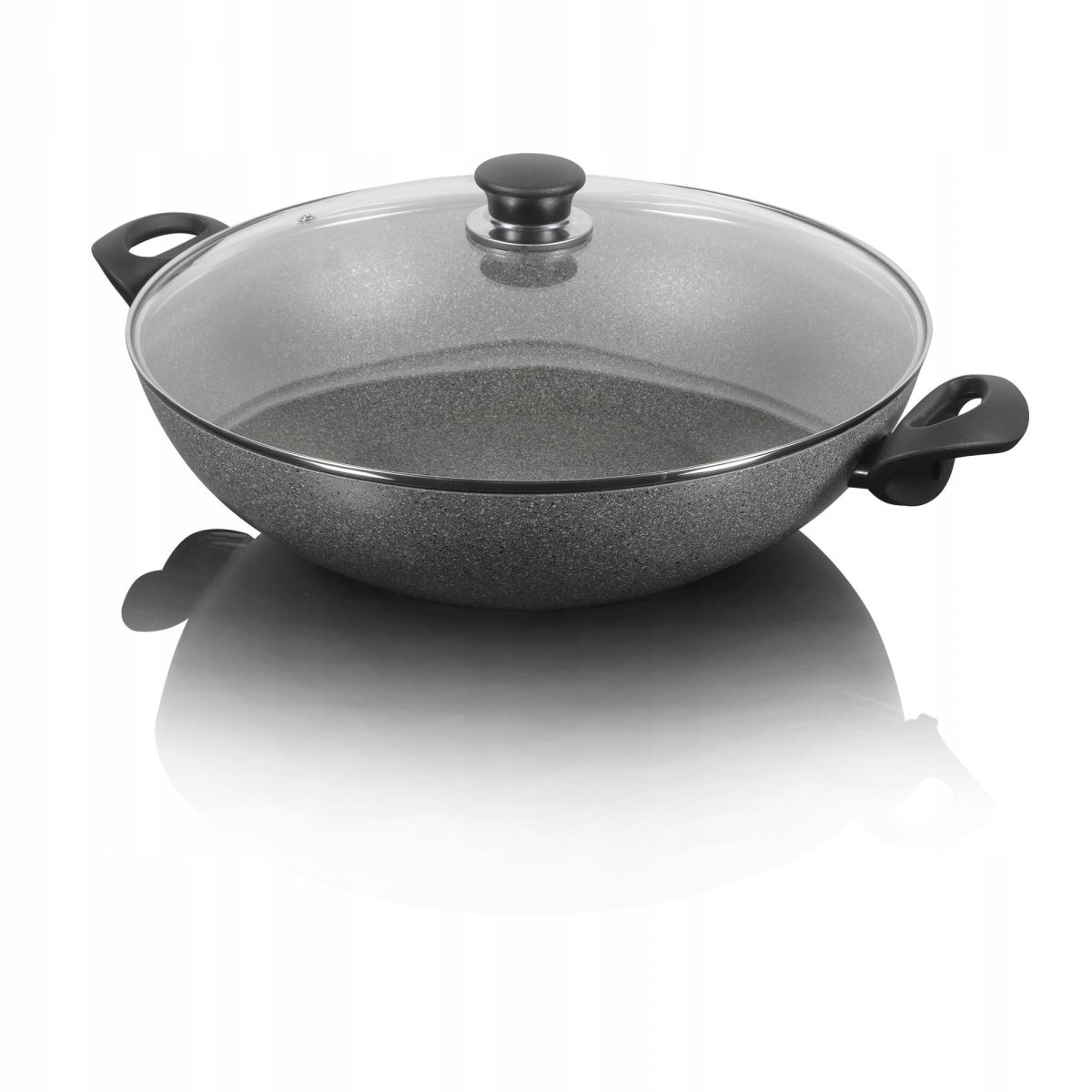 Ballarini Ferrara Wok 2H s pokrievkou 36 cm z hliníka, taliansky stir-fry