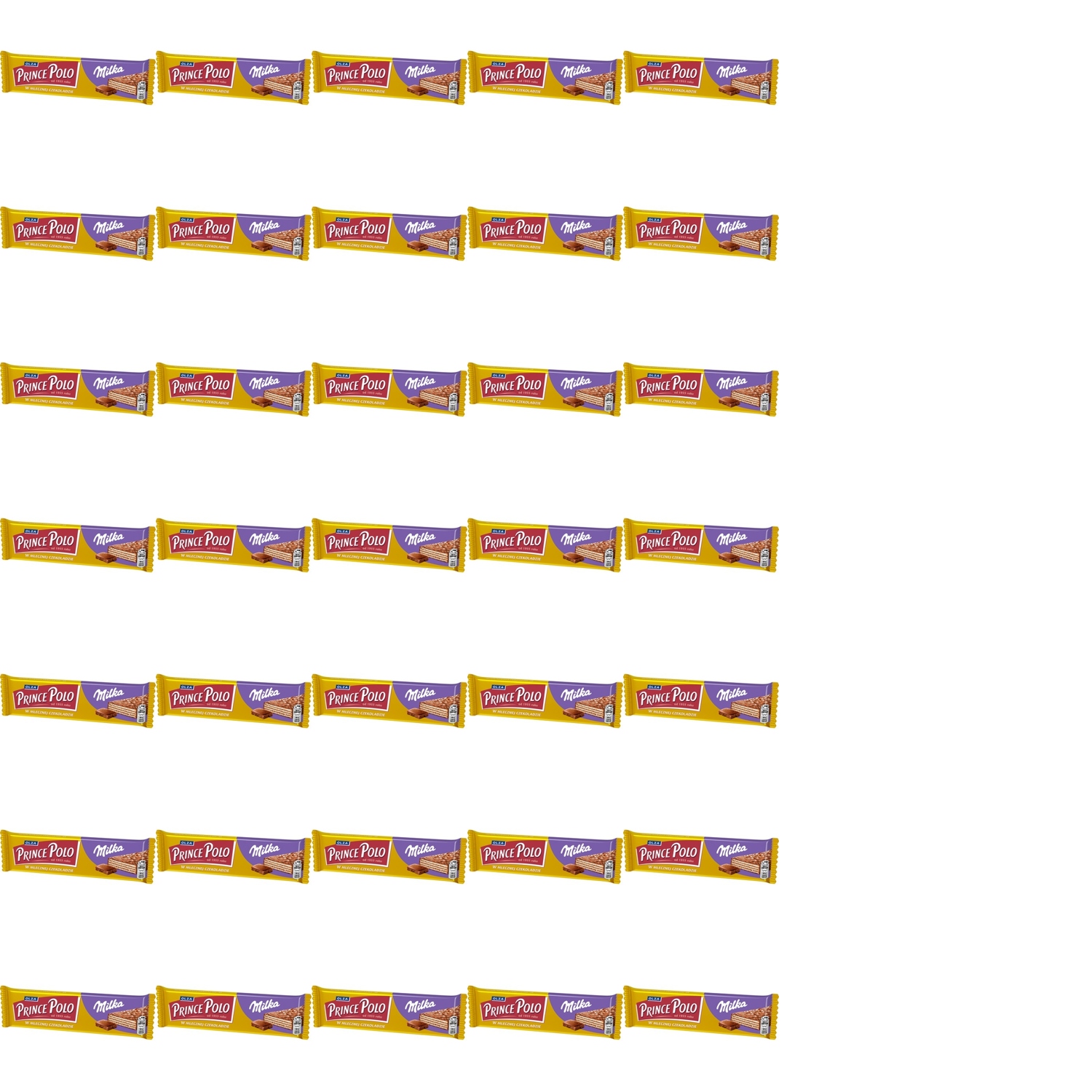 Levně 35x 45g Prince Polo milka tyčinka Karton