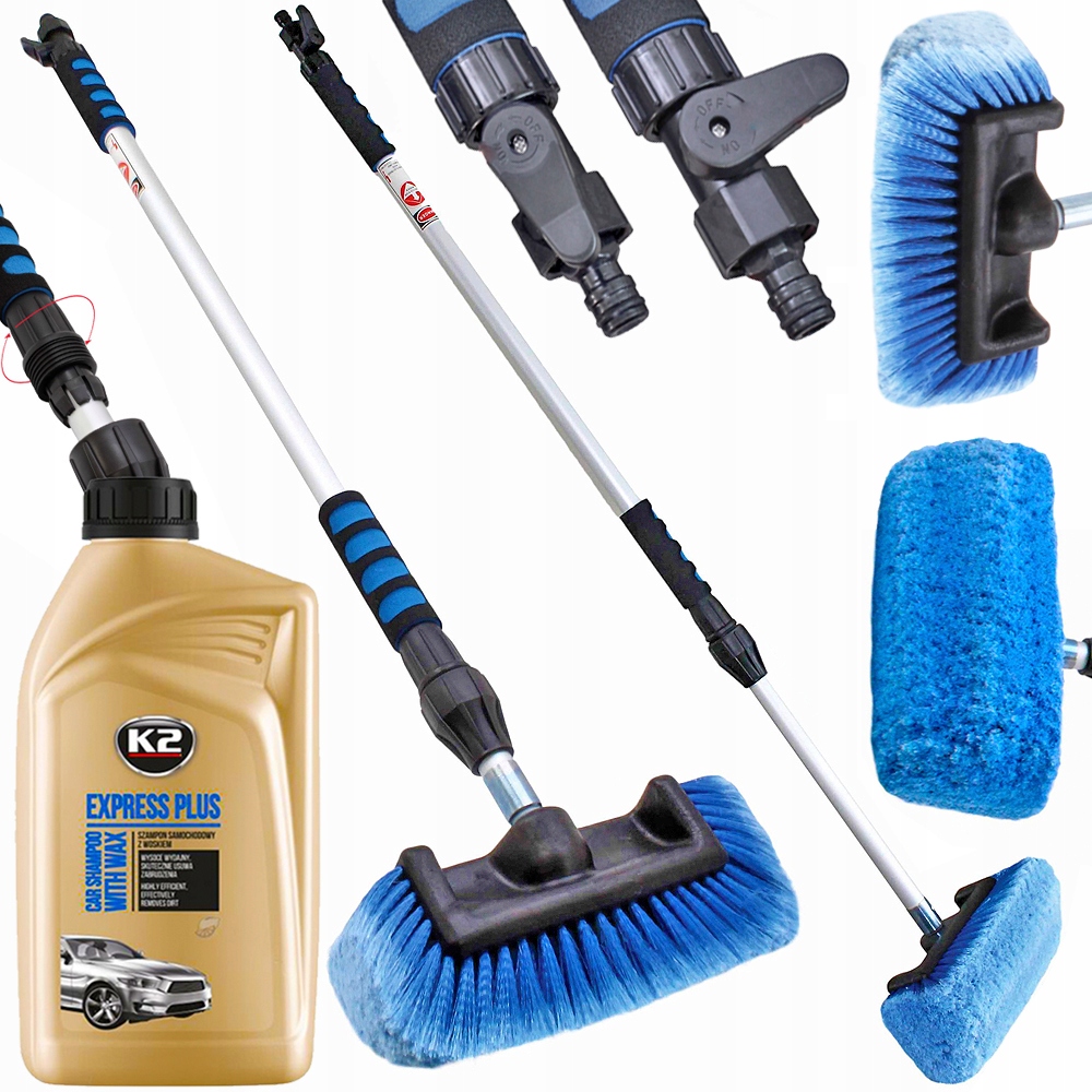 SZCZOTKA TELESKOPOWA DO MYCIA AUTA TIRA BUSA HYDROSZCZOTKA SZAMPON PŁYN K2