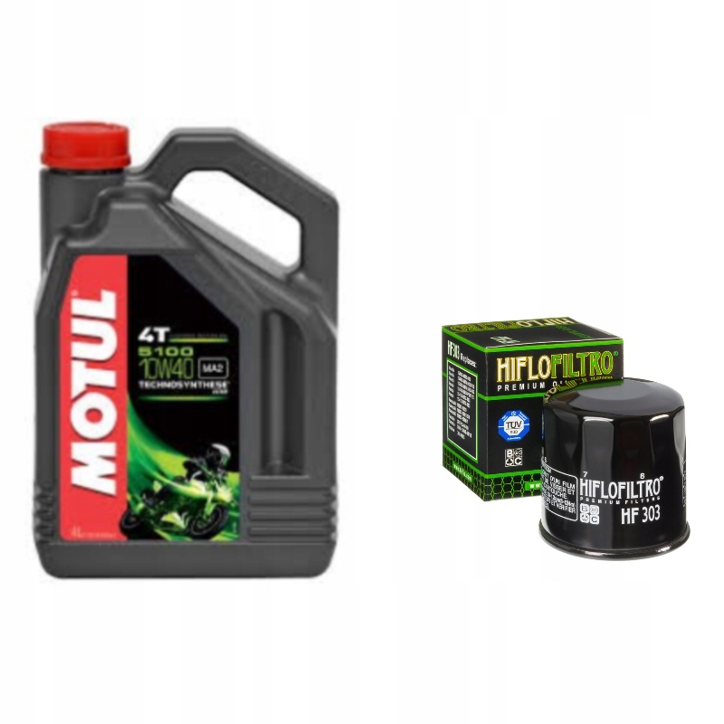 

Olej Motul 4T 5100 10W40 4L Filtr Oleju HF303