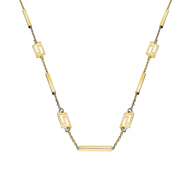 Zlatý náhrdelník ryzosti 585 Dámský model s řeckými motivy jako dárek 14kt