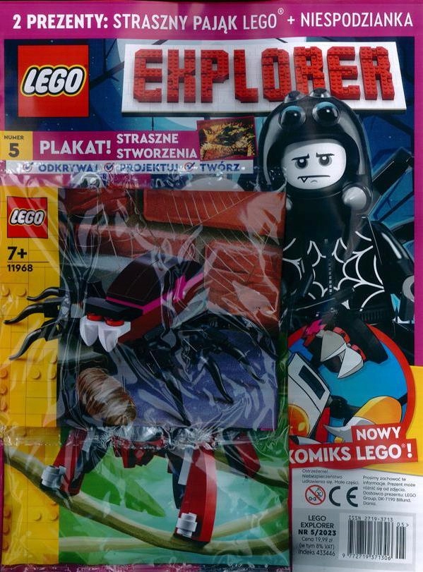 LEGO EXPLORER 5/2023 + PAJĄK + ORANGUTAN