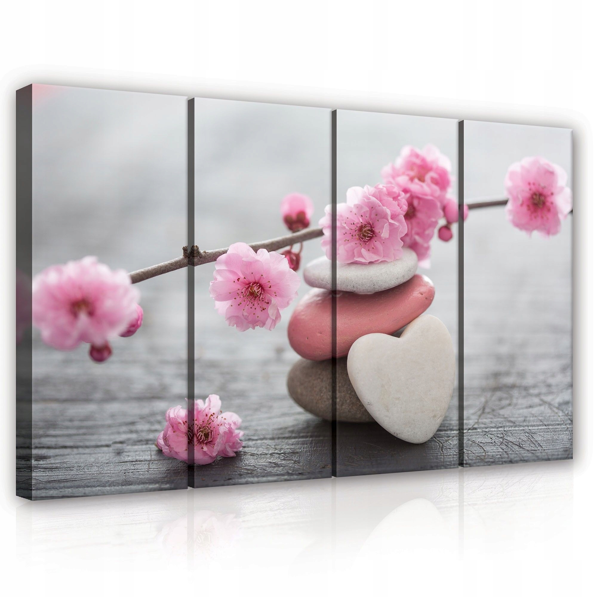Obraz 120x80 Zen sakura kvetení třešní kameny harmonie klid příroda