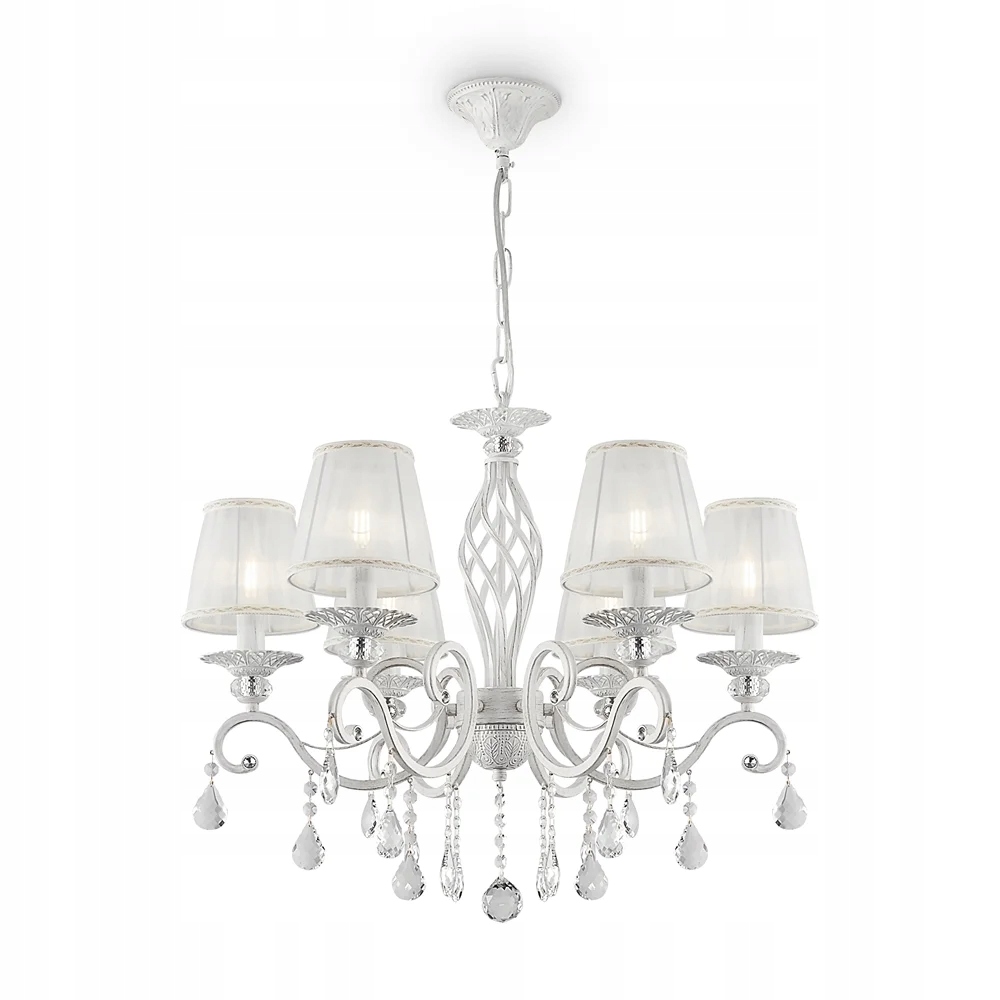 Klasický lustr s křišťálovými stínidly glamour, 6 bodů Maytoni