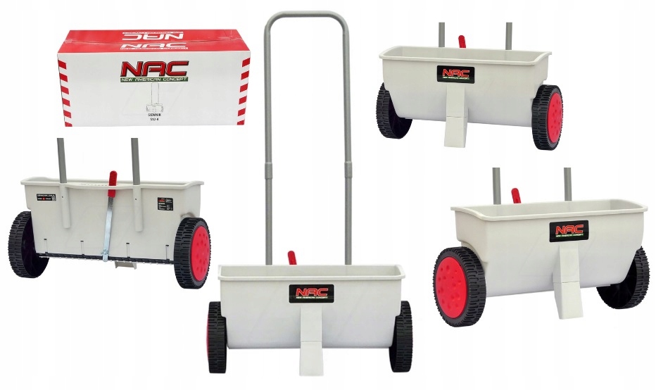 Siewnik ręczny trawy nawozu nasion ogrodowy NAC S12-K 12 l 45 cm M