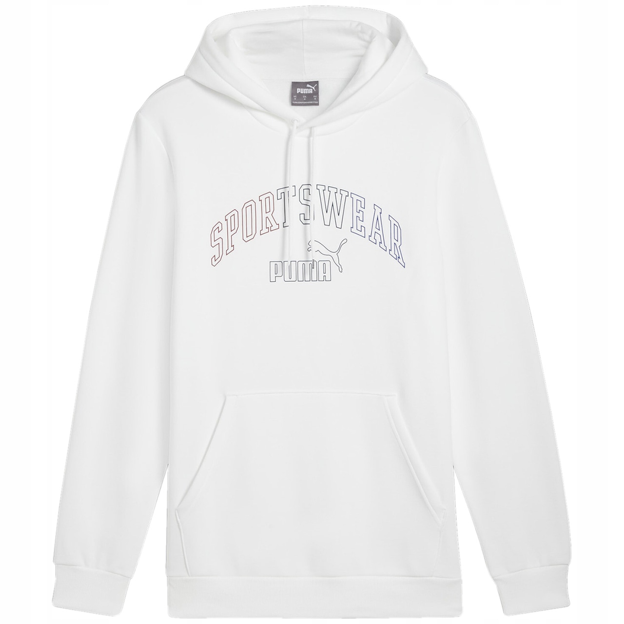 Pánská mikina mikina s kapucí Puma Ess+ Logo Lab Gradient Fl, bílá, vel. M