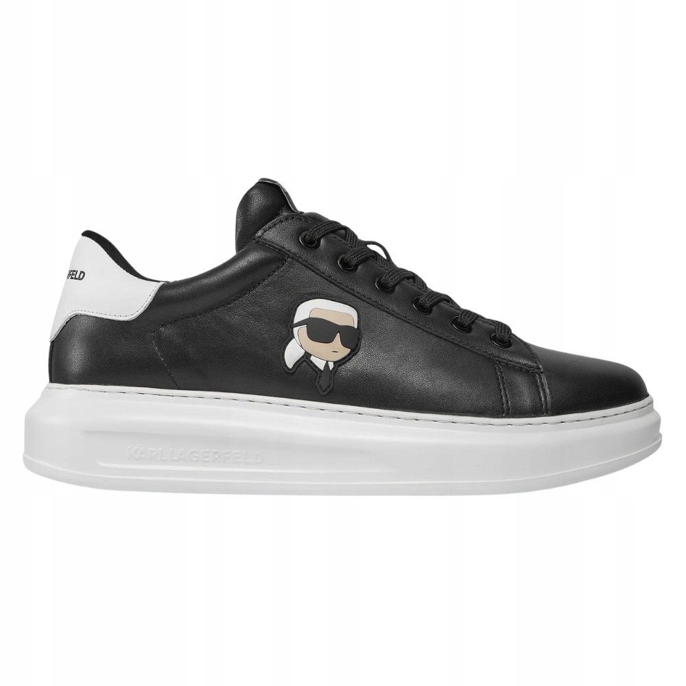 Karl Lagerfeld Černé tenisky Kapri Mens Nft Lo Lace 44