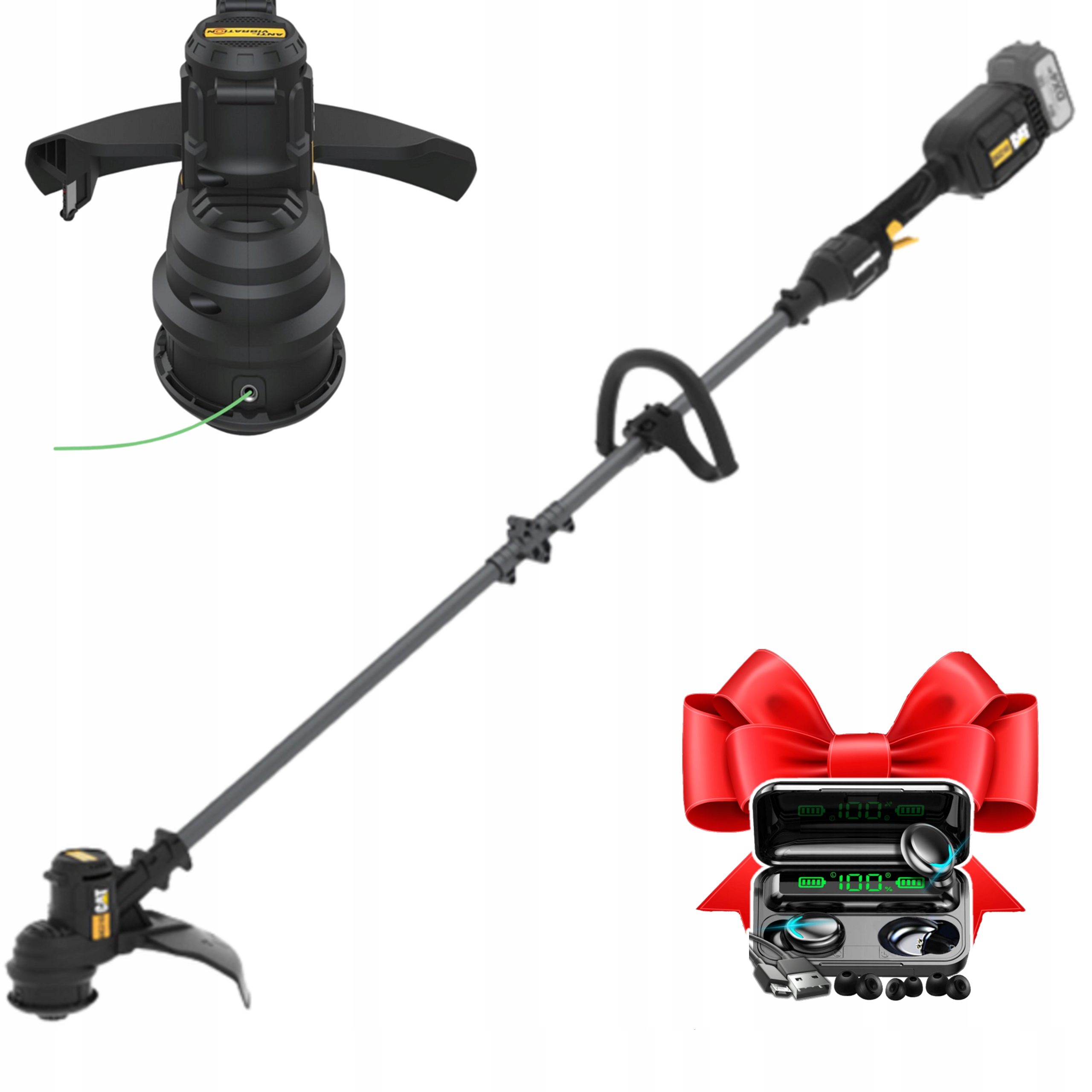 Kosa Akumulatorowa DG210B Cat 18 V 330 mm Bezszczotkowa U-uchwyt