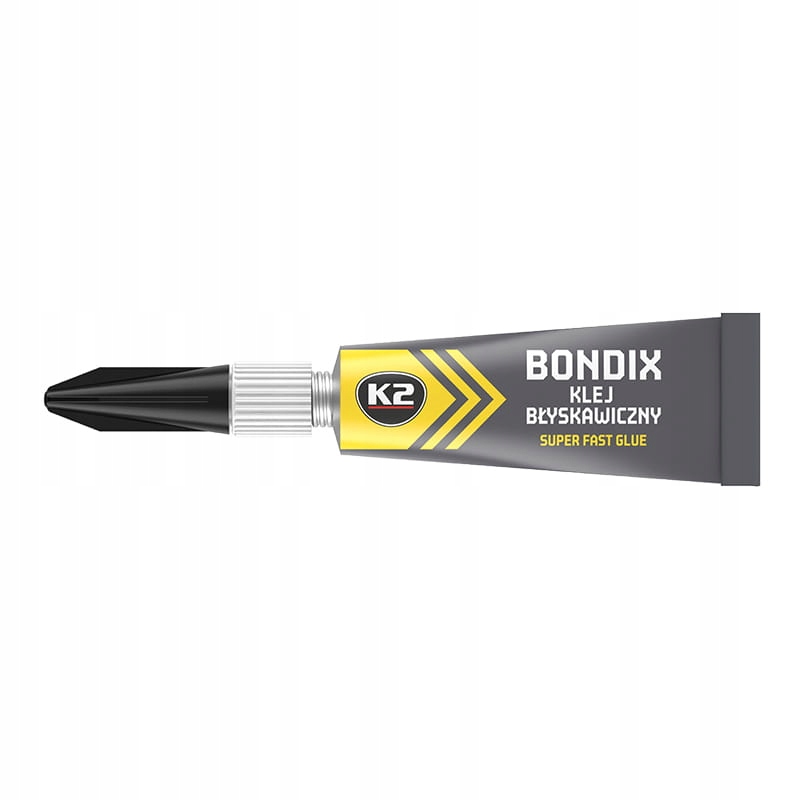 Klej szybkoschnący do plastiku, drewna, gumy, skóry i ceramiki K2 Bondix