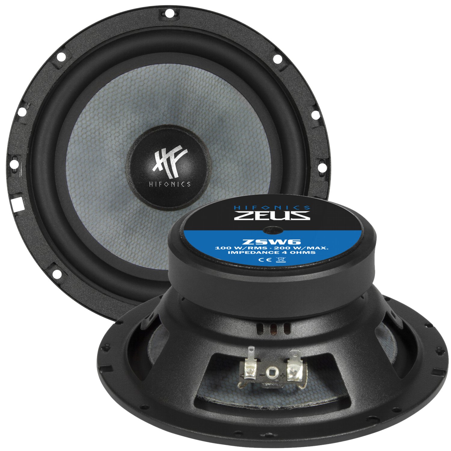 HiFonics ZS6.2E głośniki system 165 mm 100 Wat RMS Kod producenta ZS6.2E