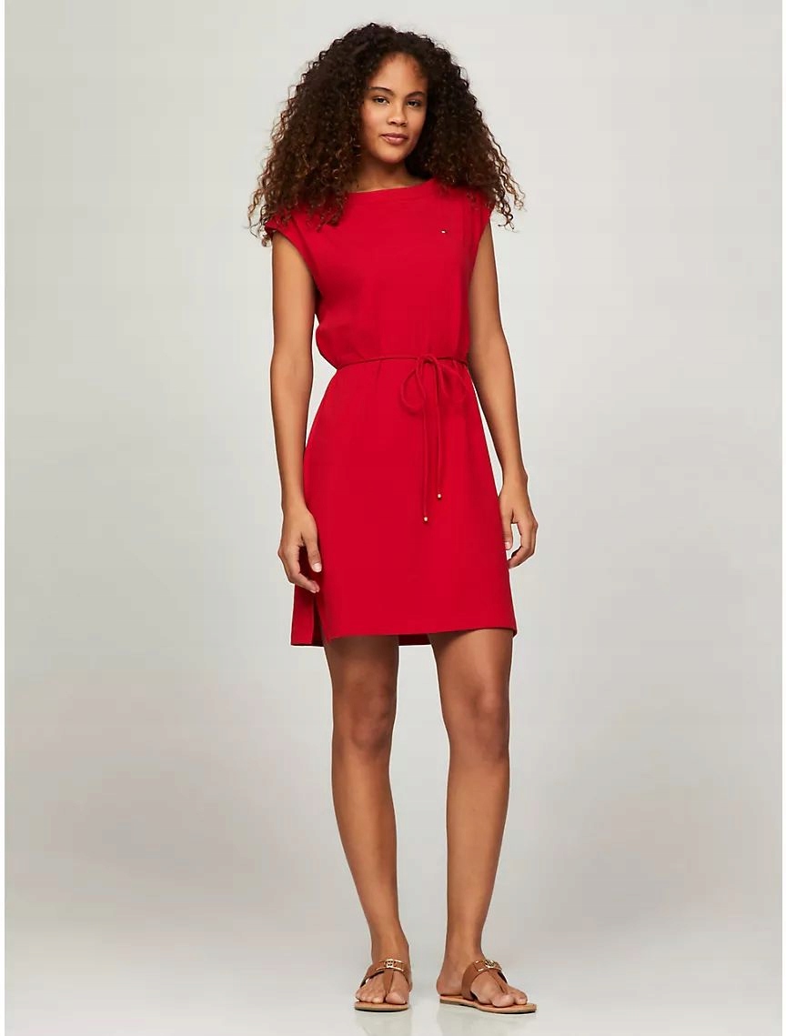 Tommy Hilfiger dámské šaty Everyday červené XL