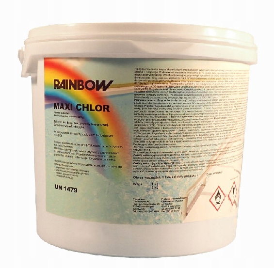 Chlor Tabletki Multifunkcyjne 200G Rainbow 5KG