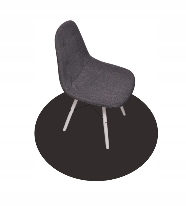 Podložka pod židli barevná Pvc fi 70 kulatá 2 mm Černá