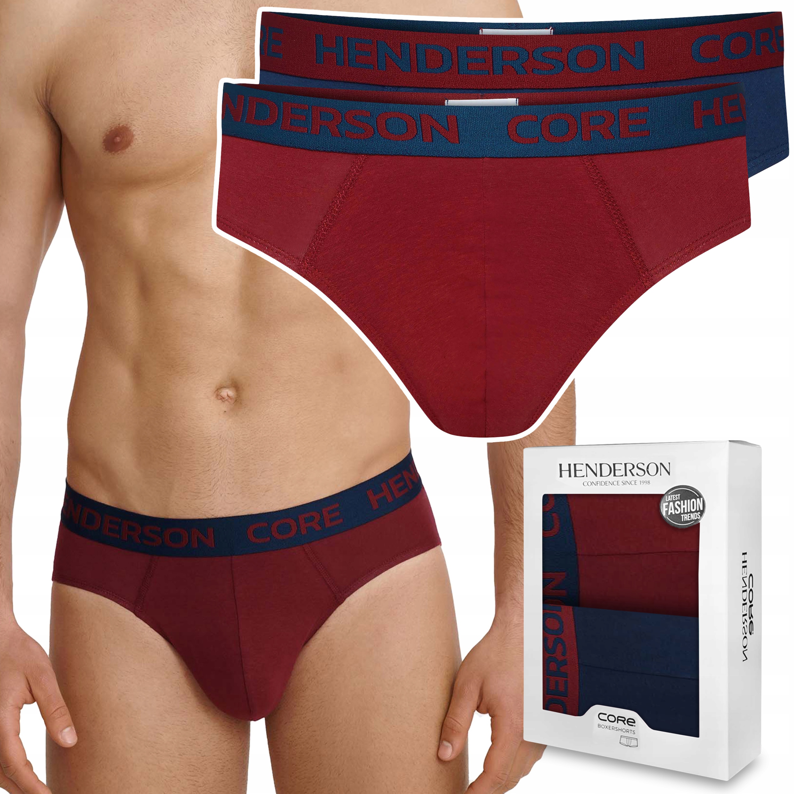 Pánské bavlněné slipy Henderson Insert 2-PAK XL