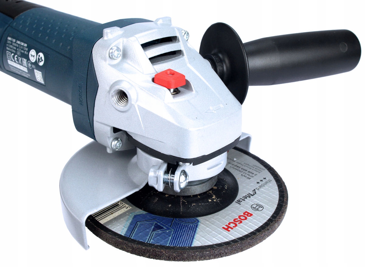 SZLIFIERKA KĄTOWA 720W 125mm GWS 7-125 RSP BOSCH Długość 31.8 cm