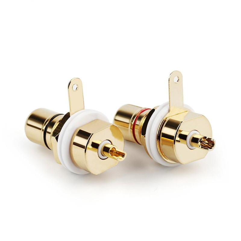 GNIAZDO RCA CINCH NAKAMICHI HI-END MIEDŹ OFC 2szt Kod producenta N21 Gniazda do obudowy na obudowę złącza