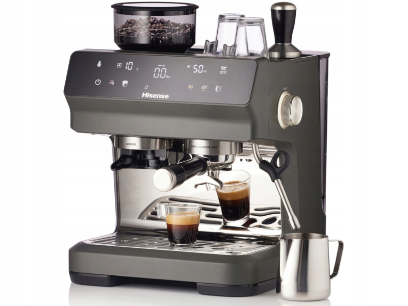 Ekspres kolbowy Hisense HSACM20LP Barista Style z młynkiem