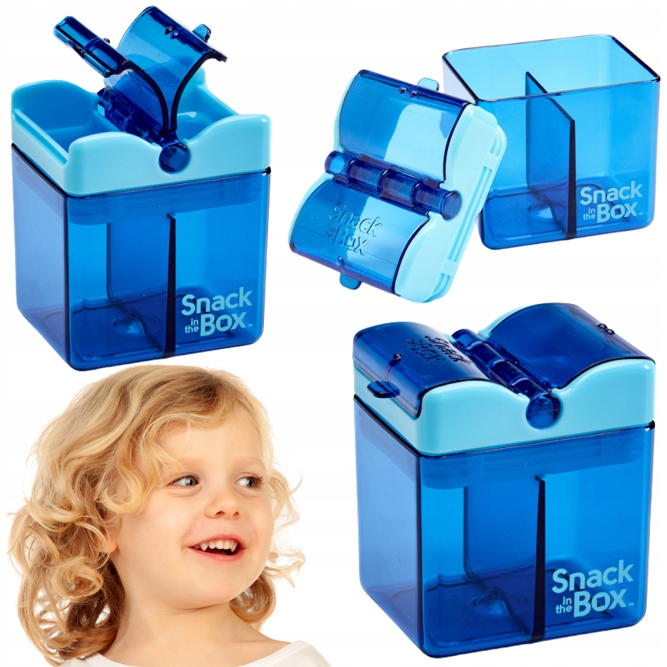 Wielorazowy pojemnik dwukomorowy na przekąski