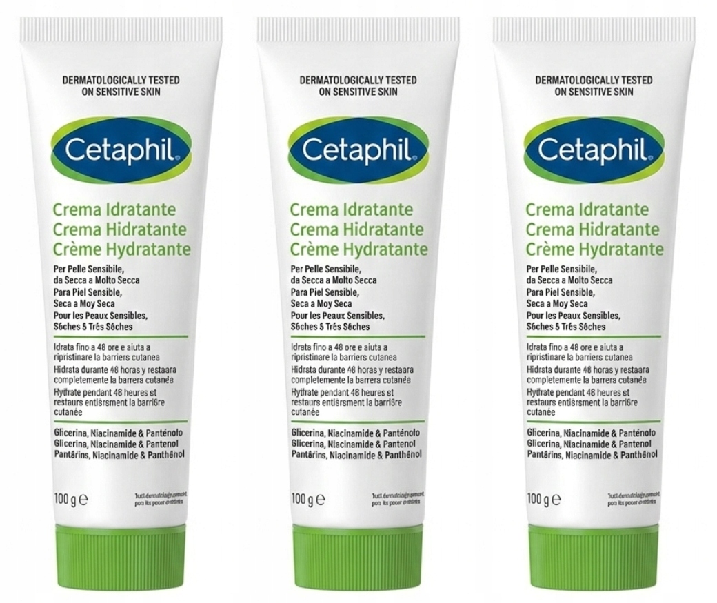 Cetaphil krem nawilżający, 3 x 100 g