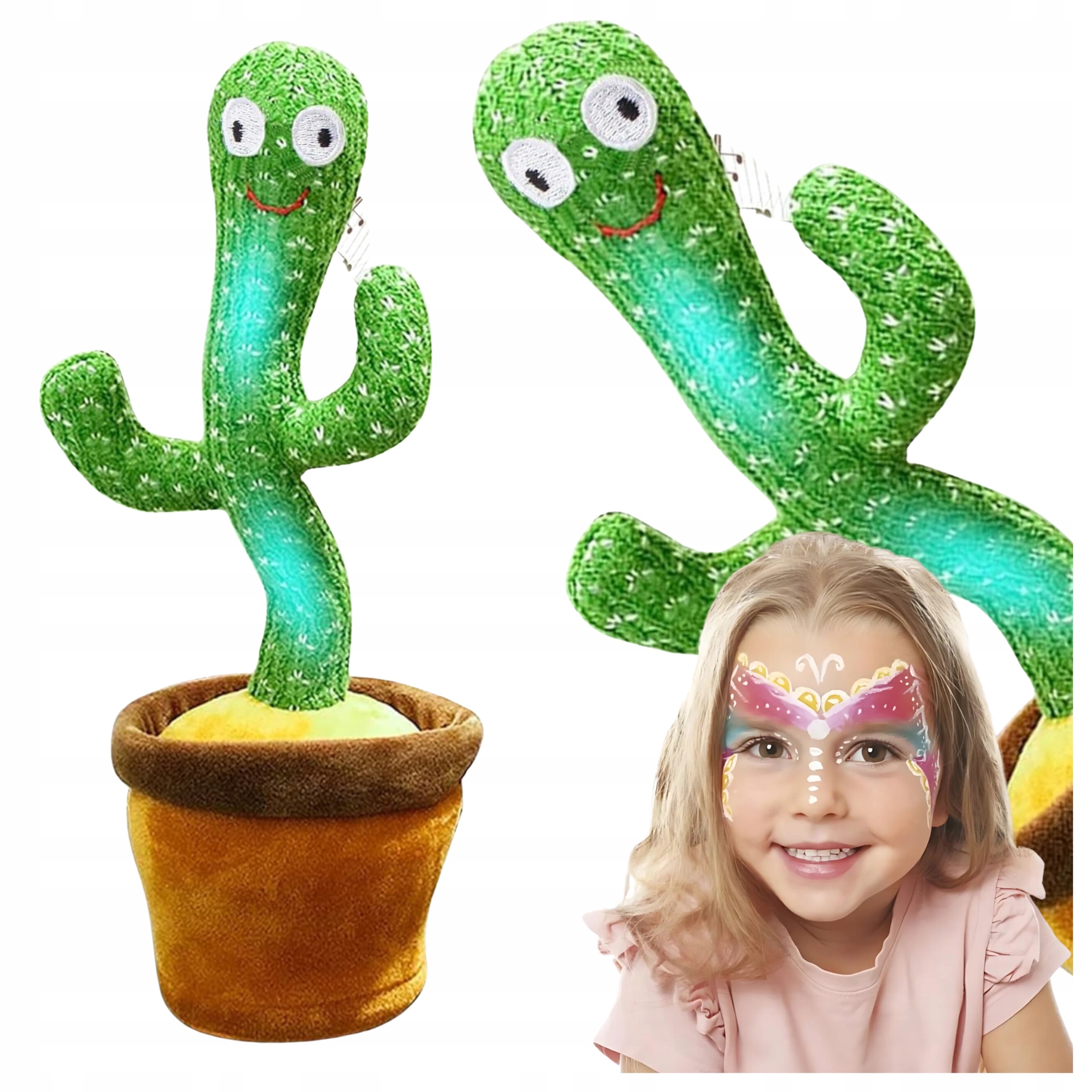 ТАНЦУЮЩИЙ КАКТУС ПОЮЩИЙ ГОВОРЯЩИЙ ИНТЕРАКТИВНЫЕ ИГРУШКИ ДЛЯ ДЕТЕЙ СВЕТОДИОДНАЯ ИГРА
