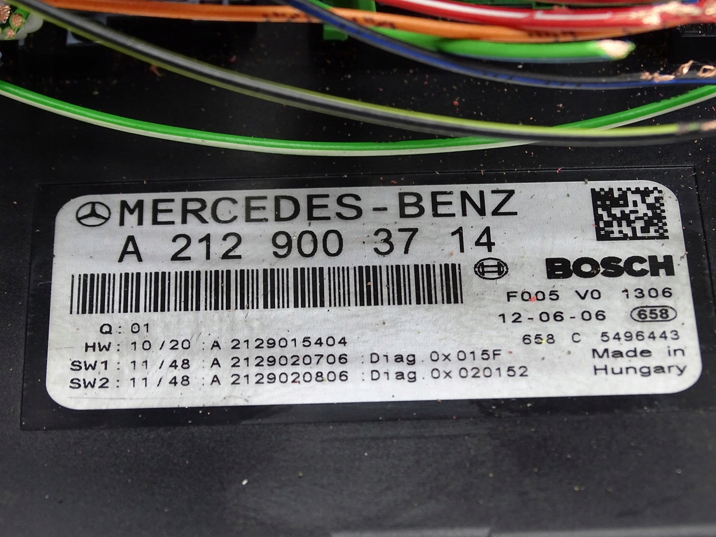 module control unit SAM MERCEDES CLS W218 A2129003714