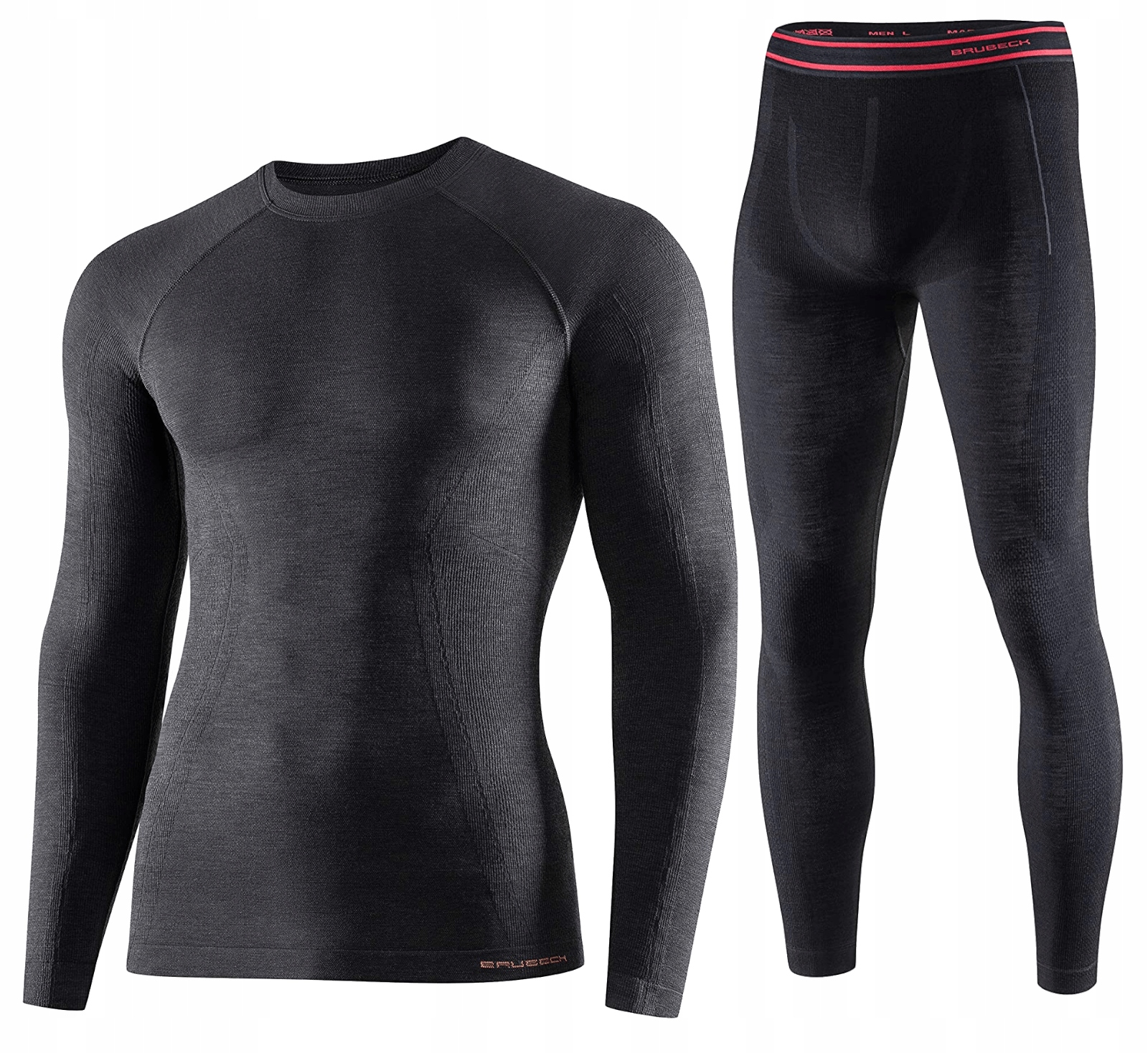 Termoaktivní Spodní Prádlo Brubeck Pánský Komplet Active Wool Merino Vlna M