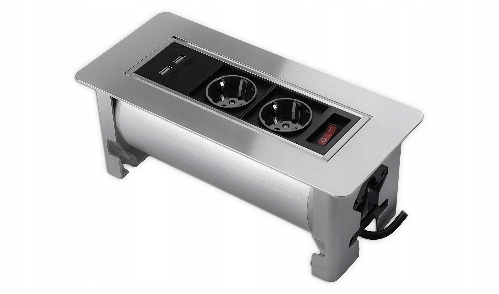 Nábytková zásuvka s Usb nabíječkou Otočná Spacetronik SPS-O24S V2