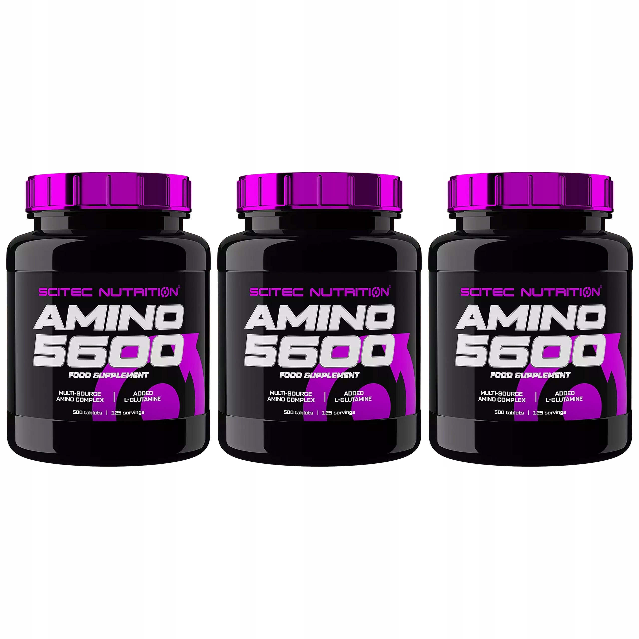 3 x Aminokyseliny Bcaa Eaa Exogenní regenerace svalů 500 tablet Scitec Ami