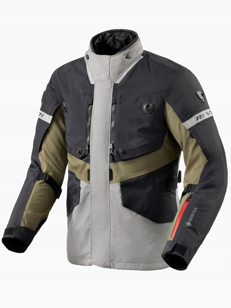 Rev'it Neptune 3 Gtx moto bunda Gore-tex Black-Dark Green veľ. L