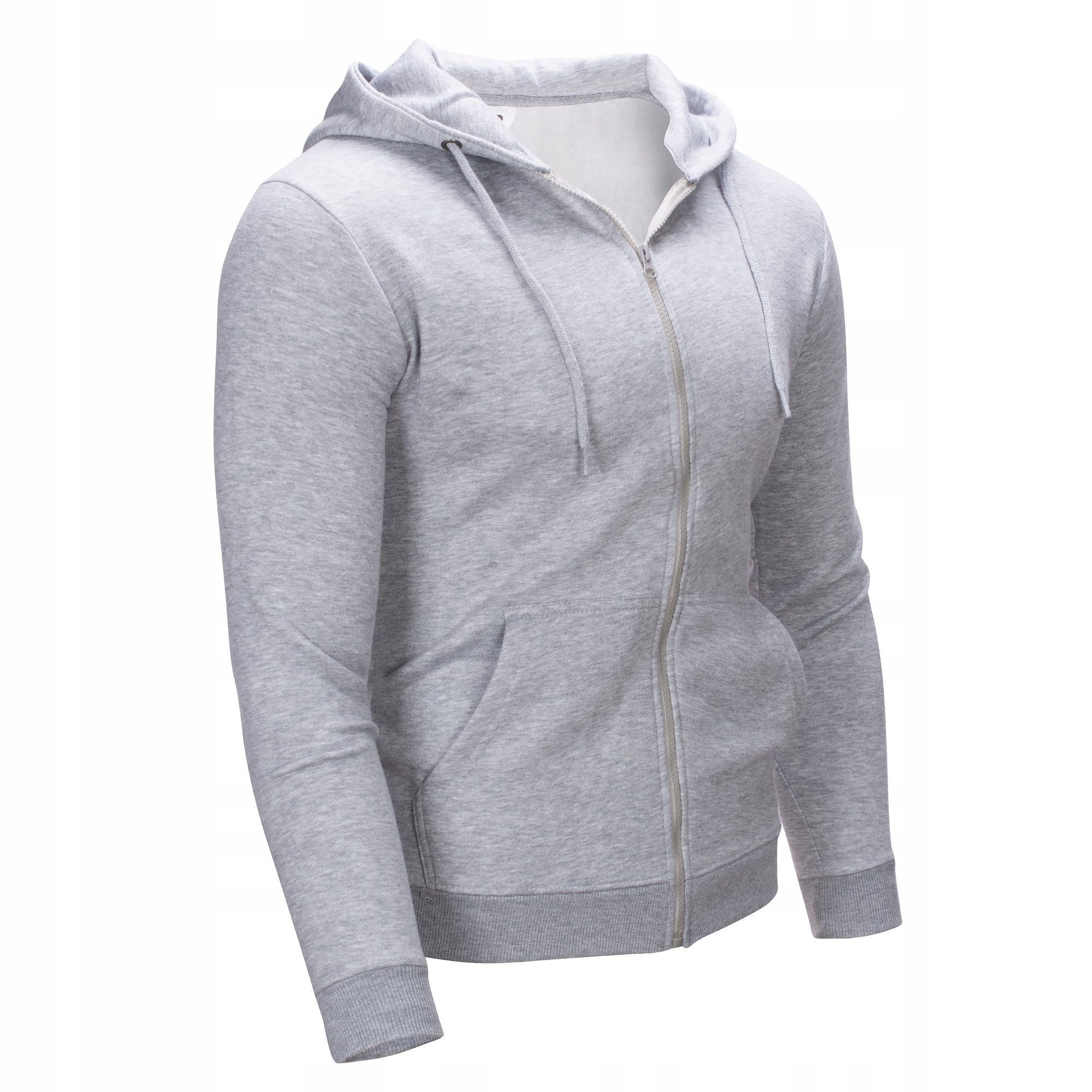 LUC02 r. L GŁADKA ROZPINANA BLUZA Z KAPTUREM Rozmiar L