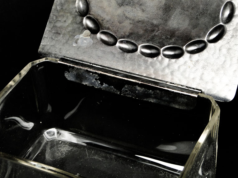 C3X ART DECO - piękny młotkowany humidor pojemnik Marka inny