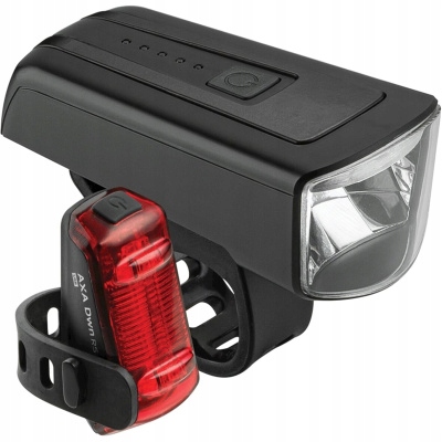 Sada cyklistických světel Axa Dwn 100 Usb 100 lux