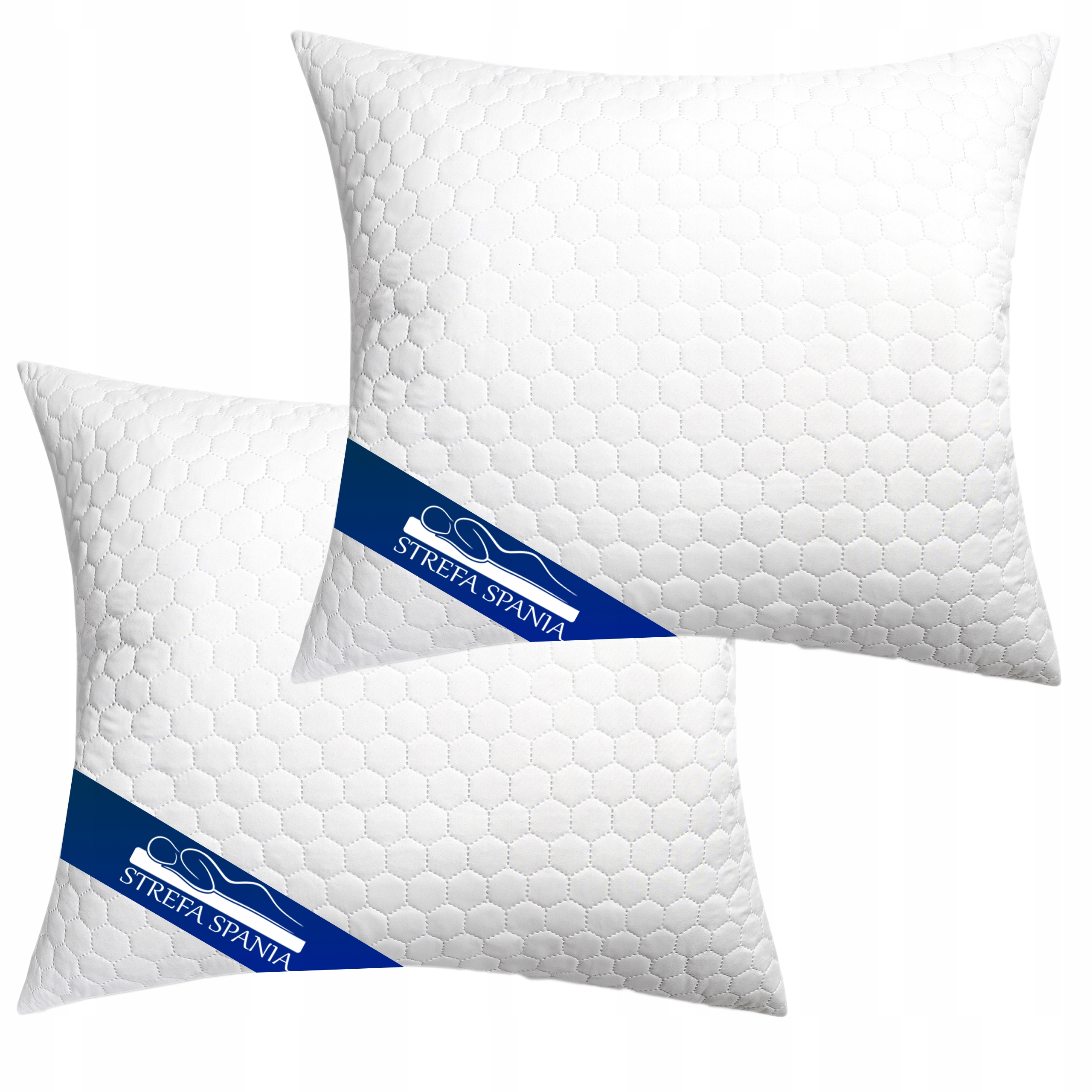 Polštář 70x90 2PACK Antialergický, Se Zipem, Oeko-tex, Vysoká, Odolný