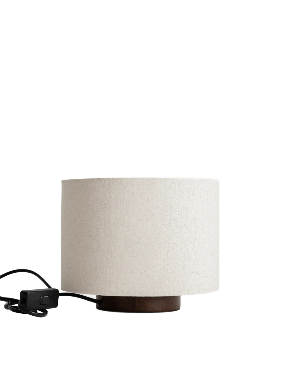 Stolní lampa Divine válcová s látkovým stínidlem 22x22x17 cm Homla