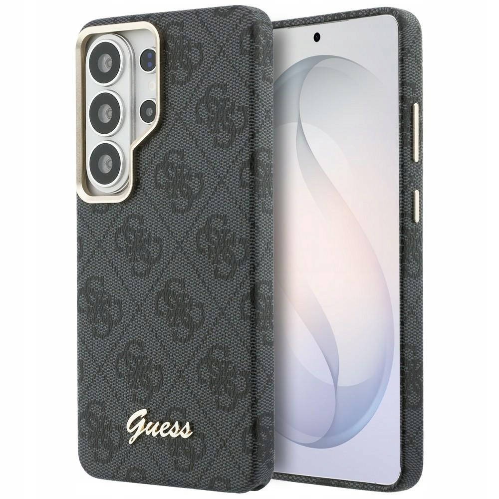 Pouzdro Guess 4G Script MagSafe pro Samsung Galaxy S26 Ultra, černé