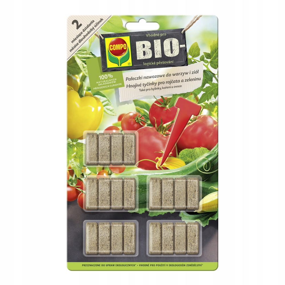 

Compo Bio Pałeczki nawozowe do warzyw i ziół 20 sz